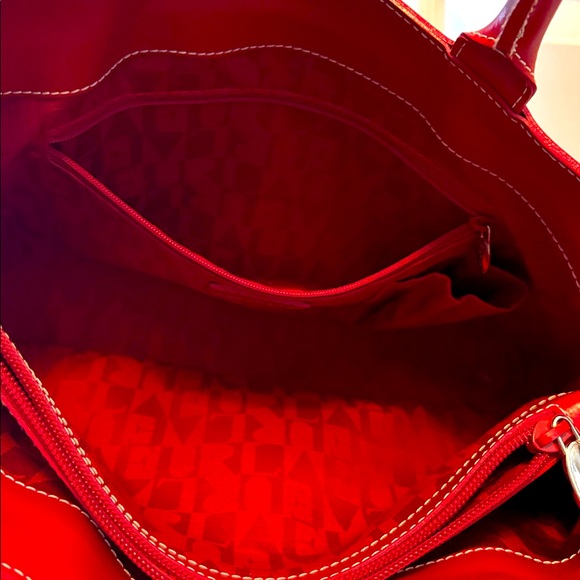 Red Furla leather handbag - Picture 4 of 9